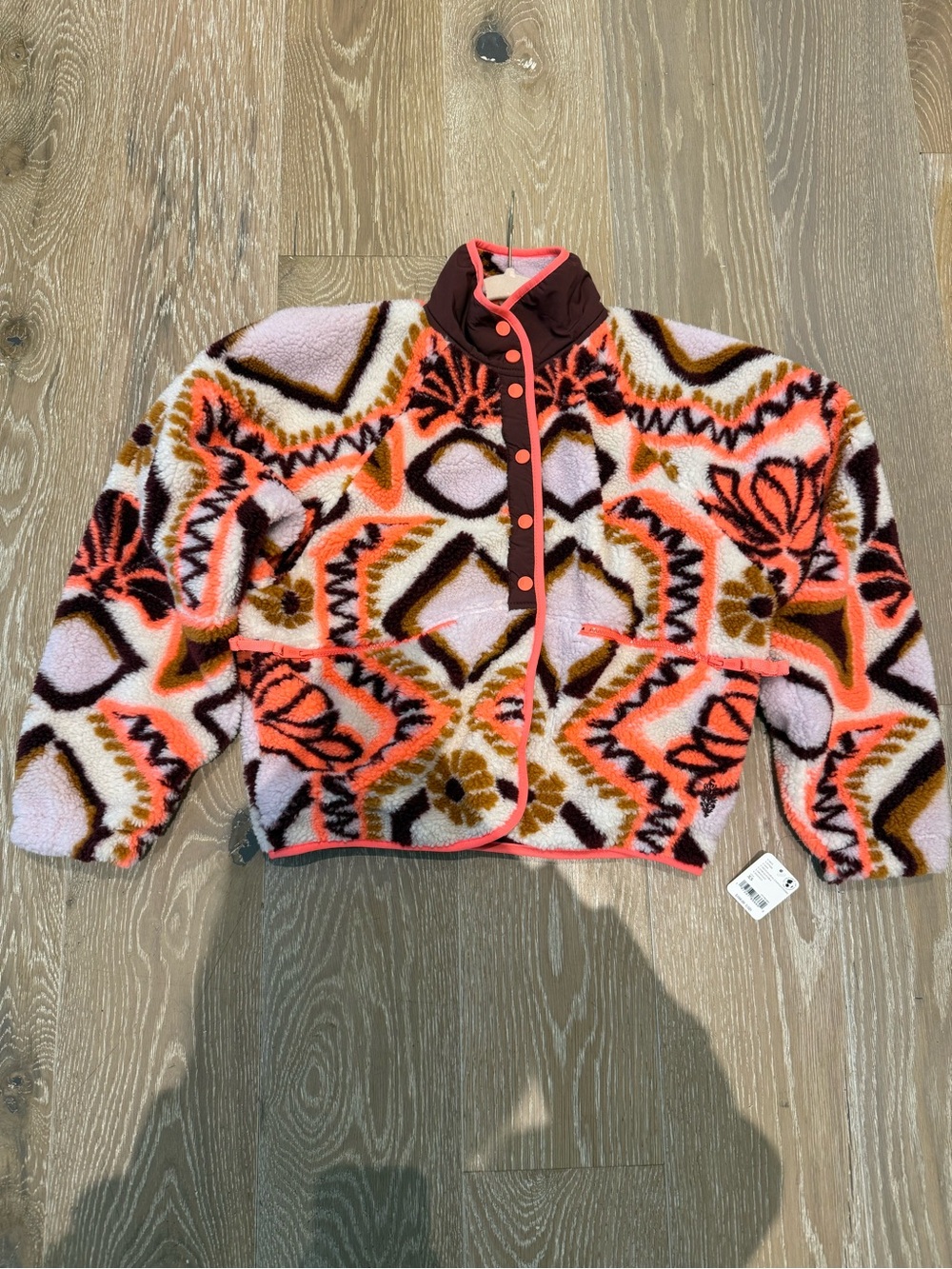 Free People Movement Hit The Slopes Printed Fleece Jacket